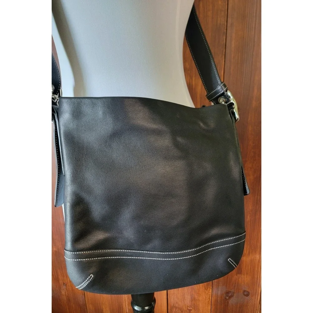 Coach Legacy Slim Tassel Soho Hobo Bag G04S1415 Black Leather Shoulder Crossbody